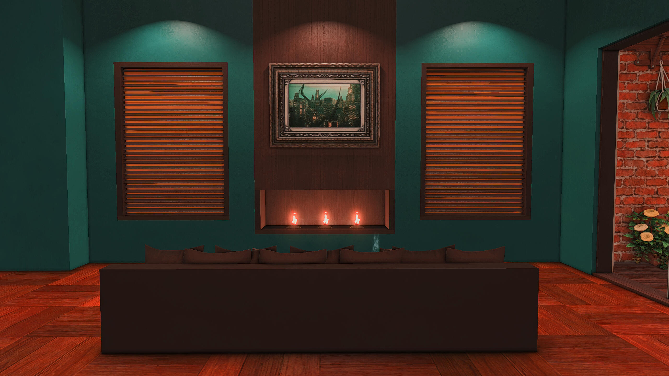 Turquoise Modern (Medium)