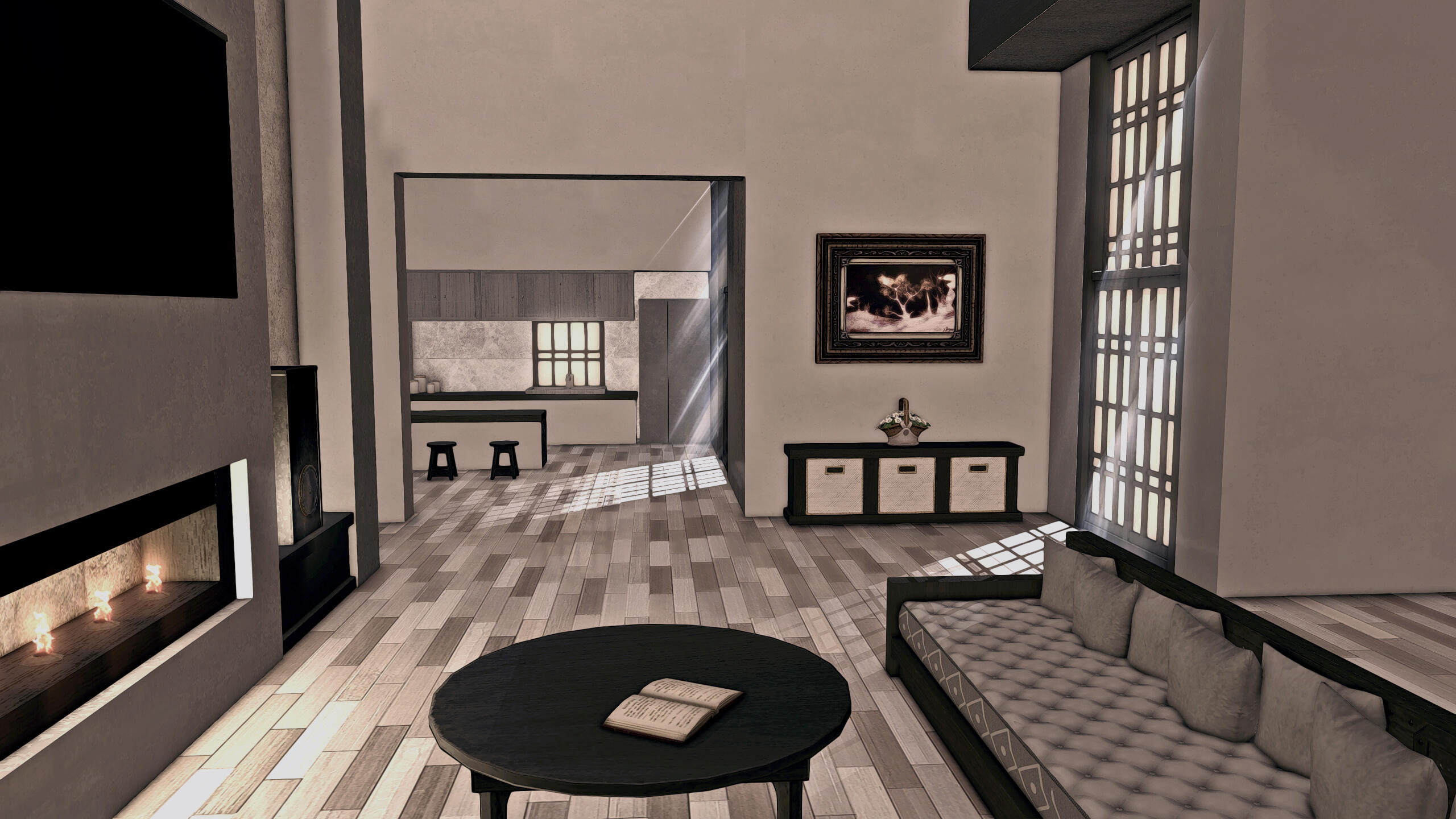 Monochrome Industrial Loft (Large)