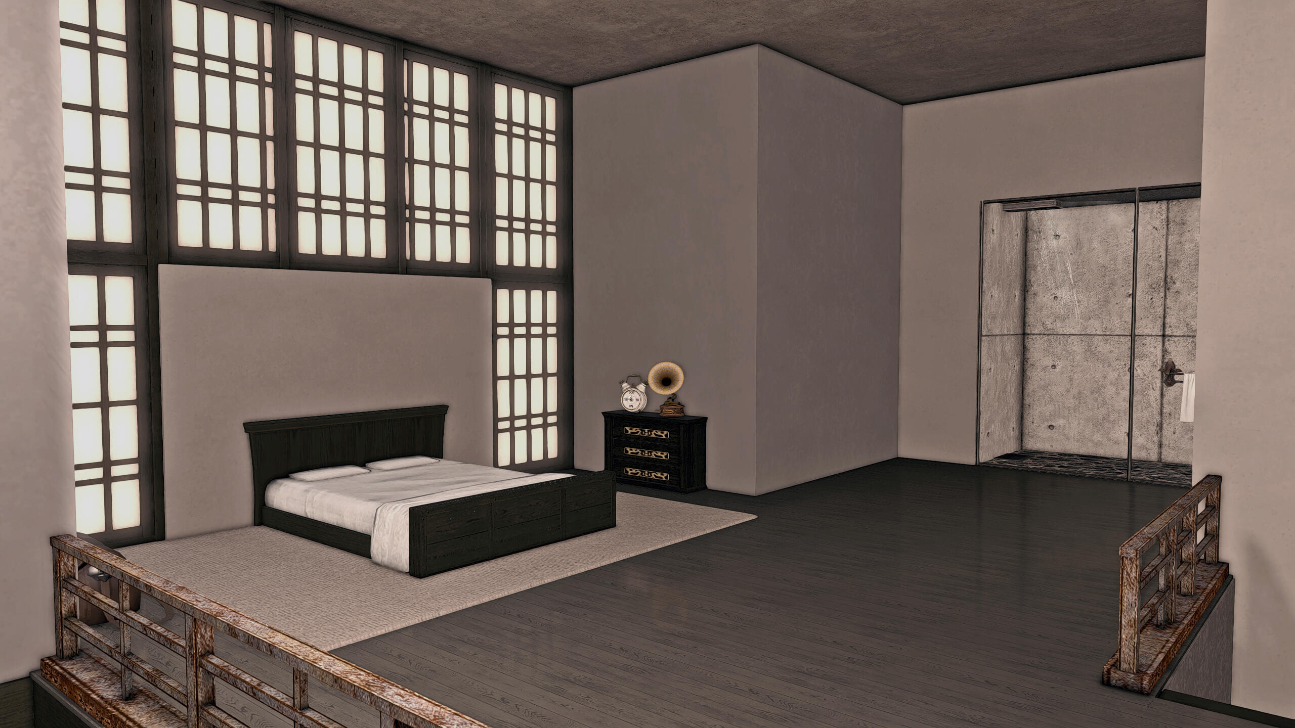 Monochrome Industrial Loft (Large)