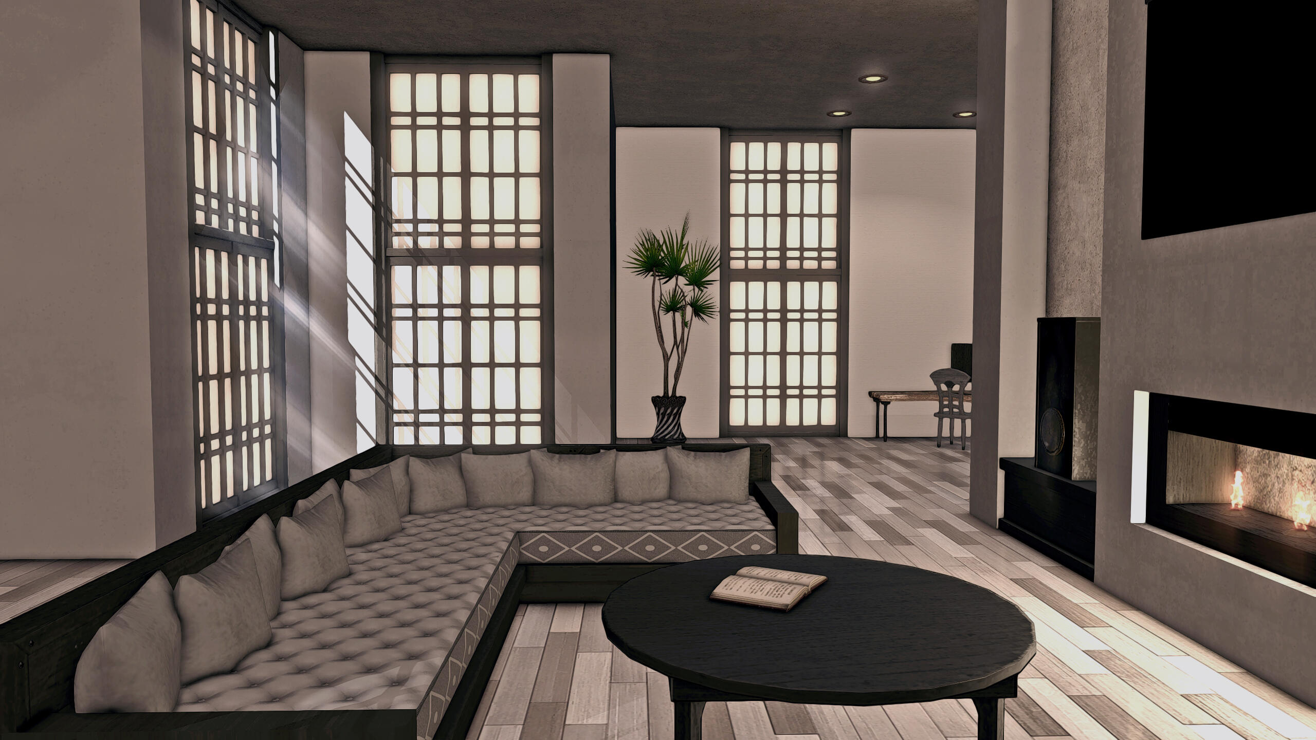 Monochrome Industrial Loft (Large)