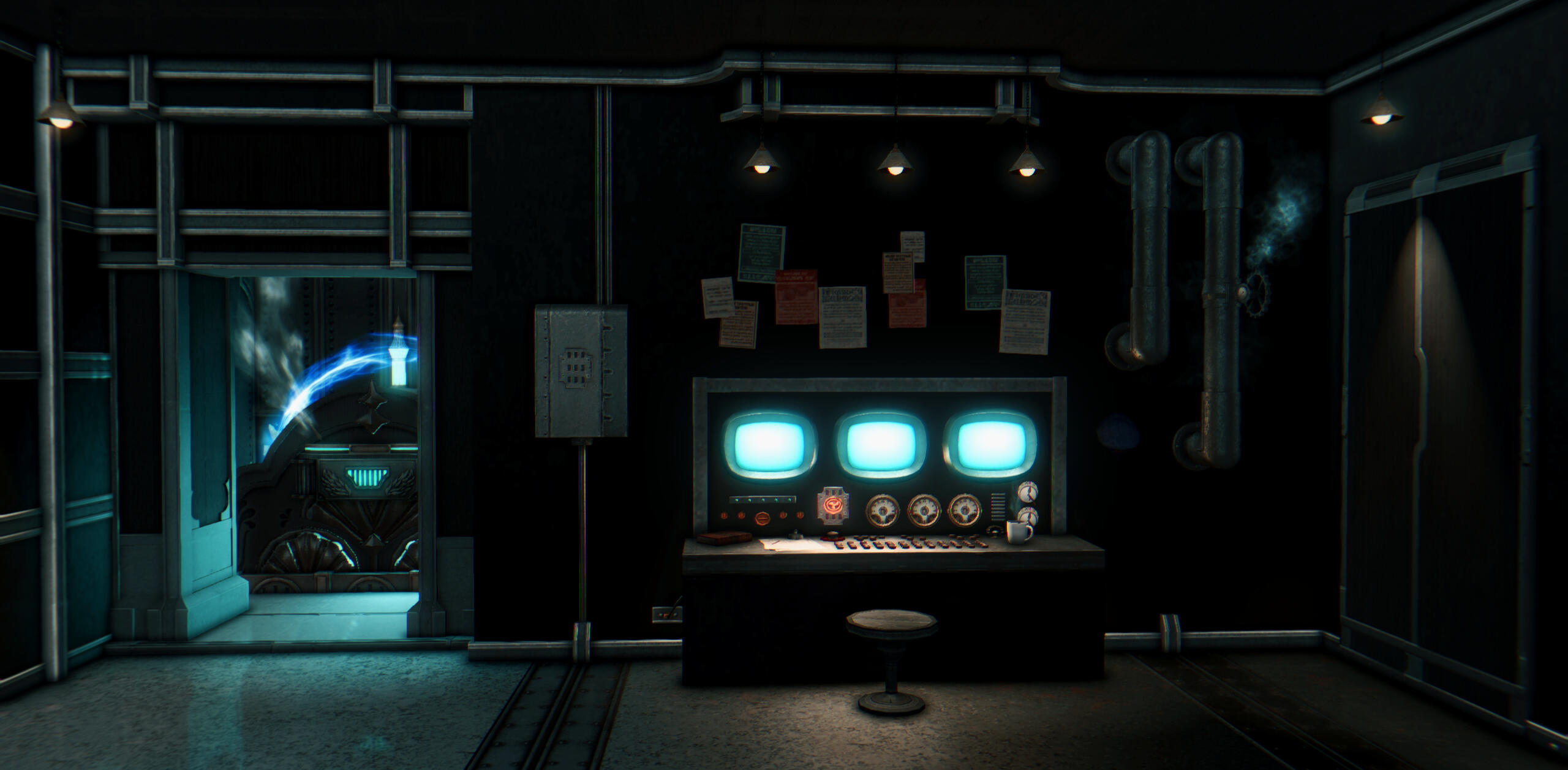 SS Manta - Submarine Machinery Room (Small)