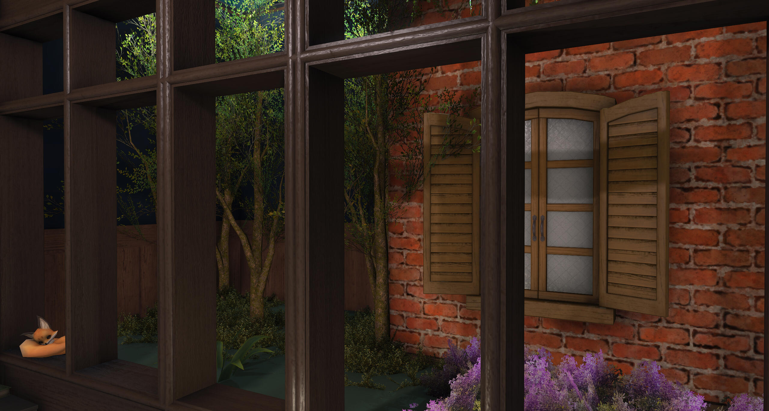 Large Window Overlooking Yard