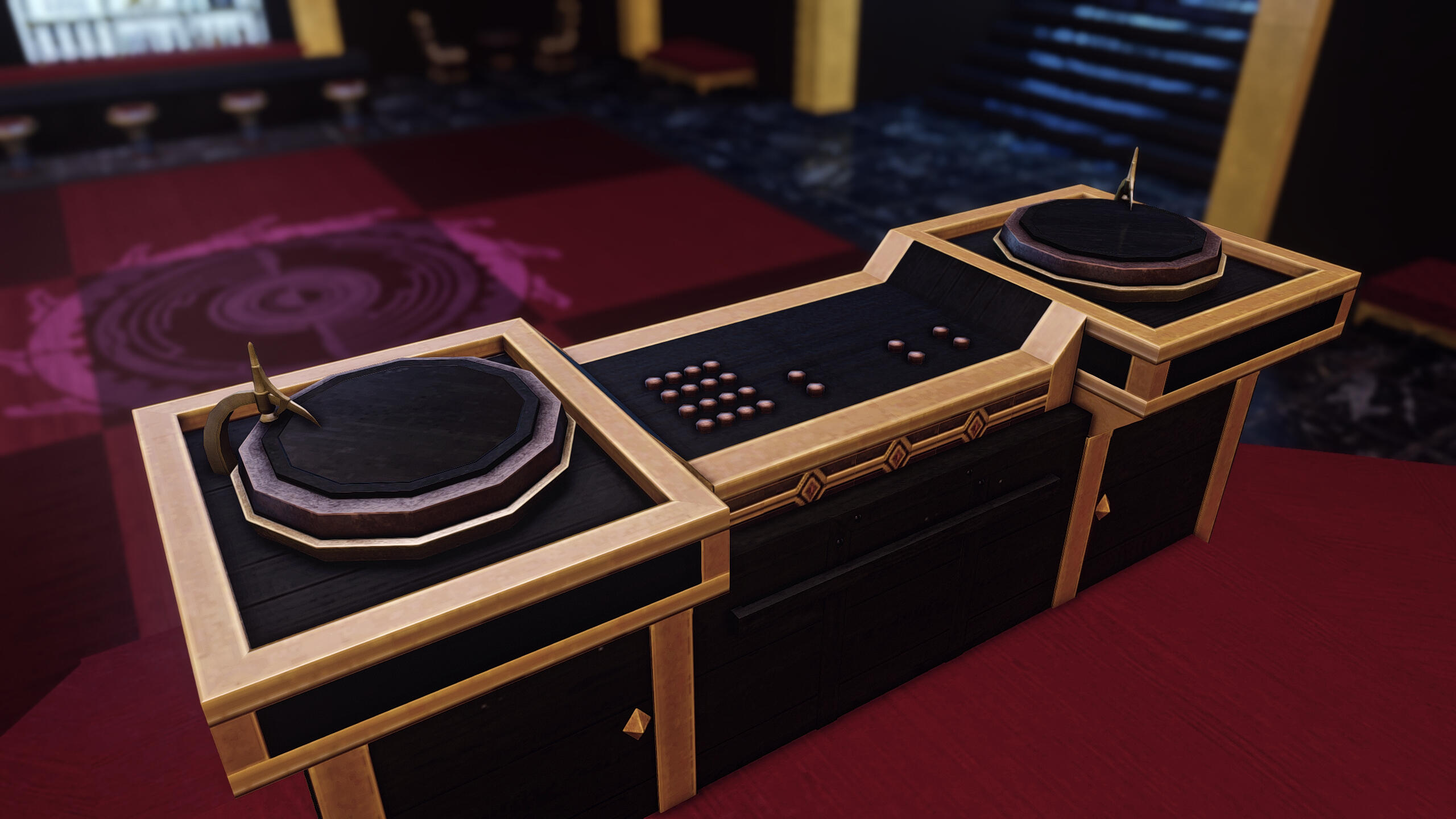 Red/Gold Stage &amp; DJ Booth (Large)