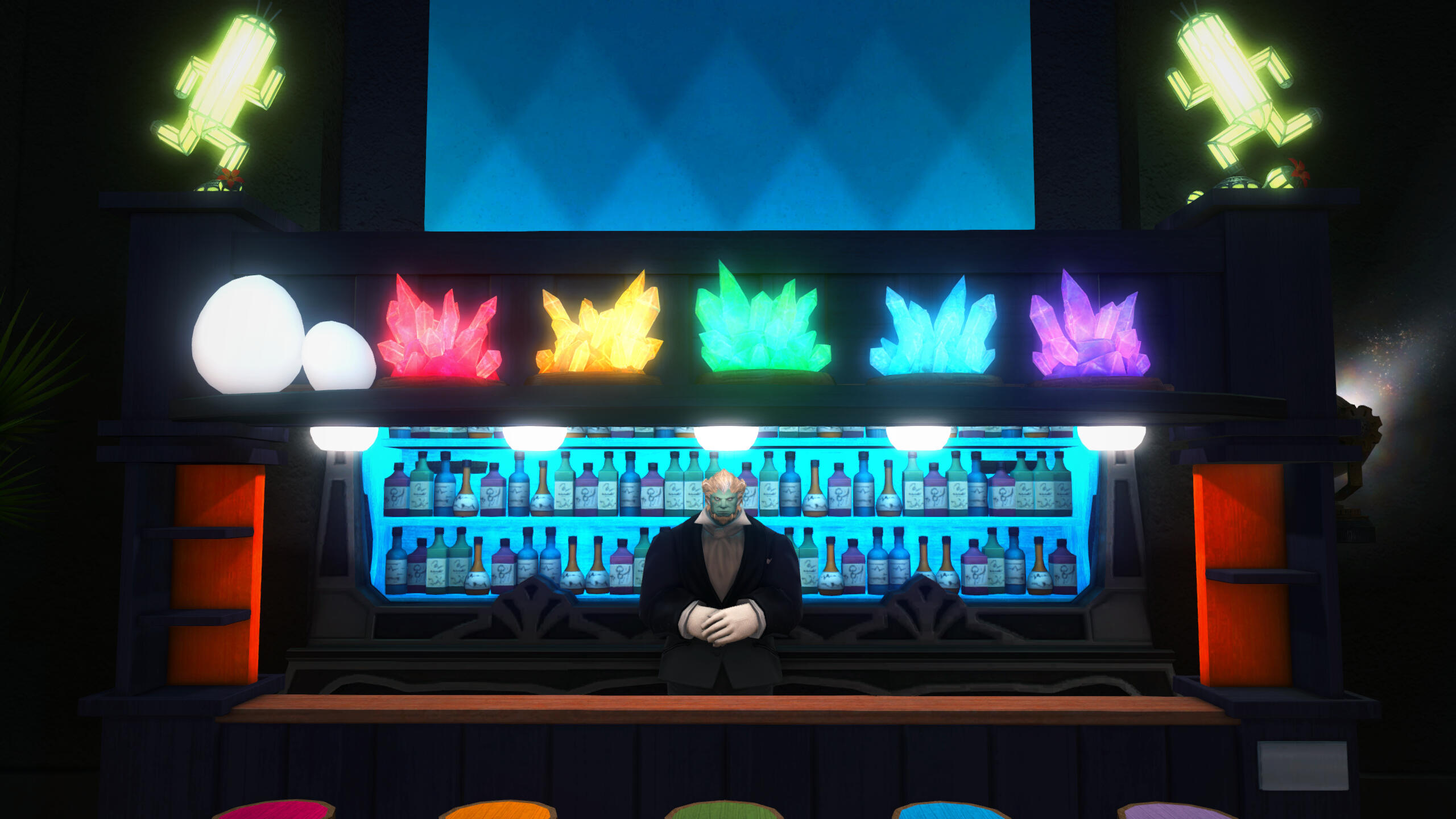 Synthwave Cactuar Club (Small)