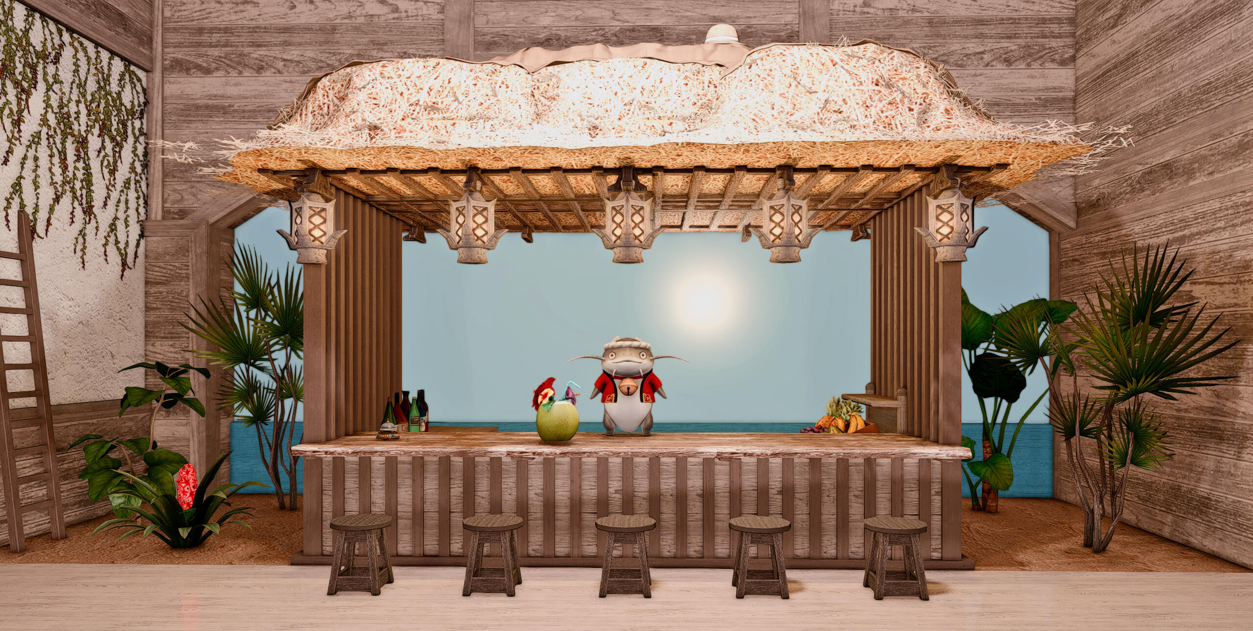 Whiskers Tiki Bar (Small)